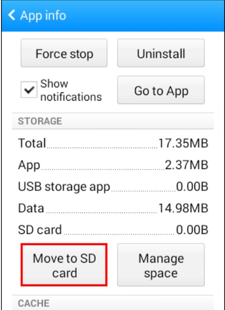Move to SD card