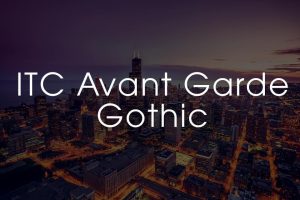 ITC avant grade gothic