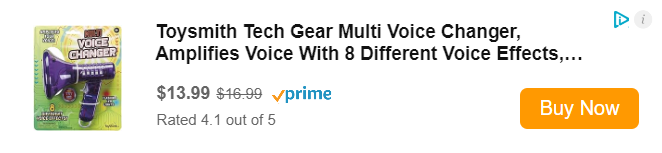 Toysmith Tech Gear Multi Voice Changer, Amplifies Voice With 8 Different Voice Effects, For Boys & Girls Ages 5+, Colors vary