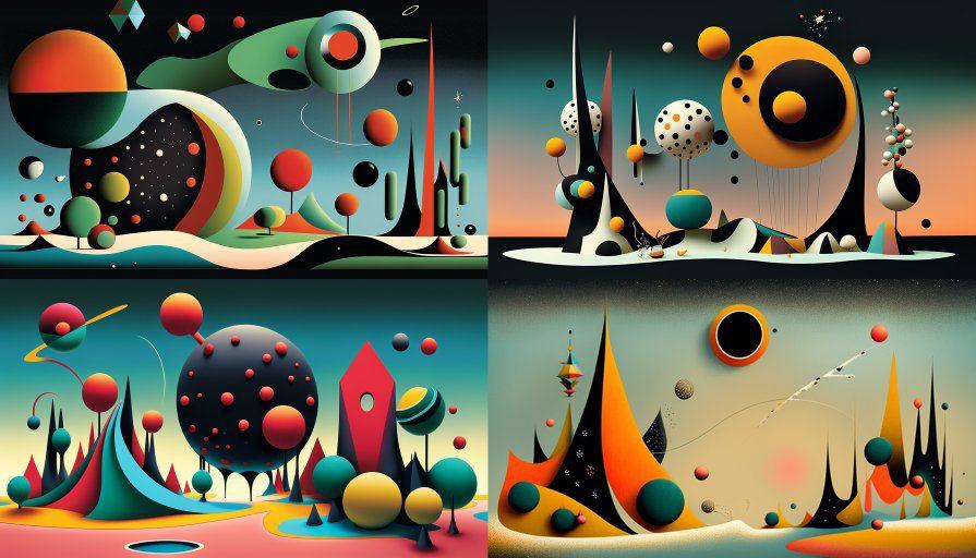 A collage of different images of different shapes and colors Description automatically generated