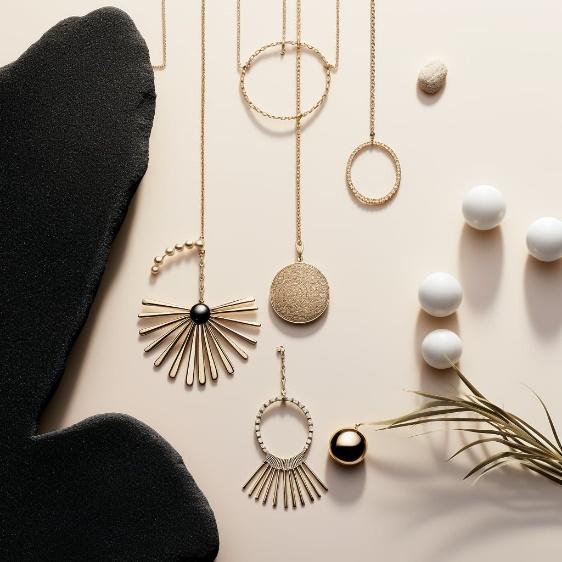 social media post for the brand of simple and delicate jewelry